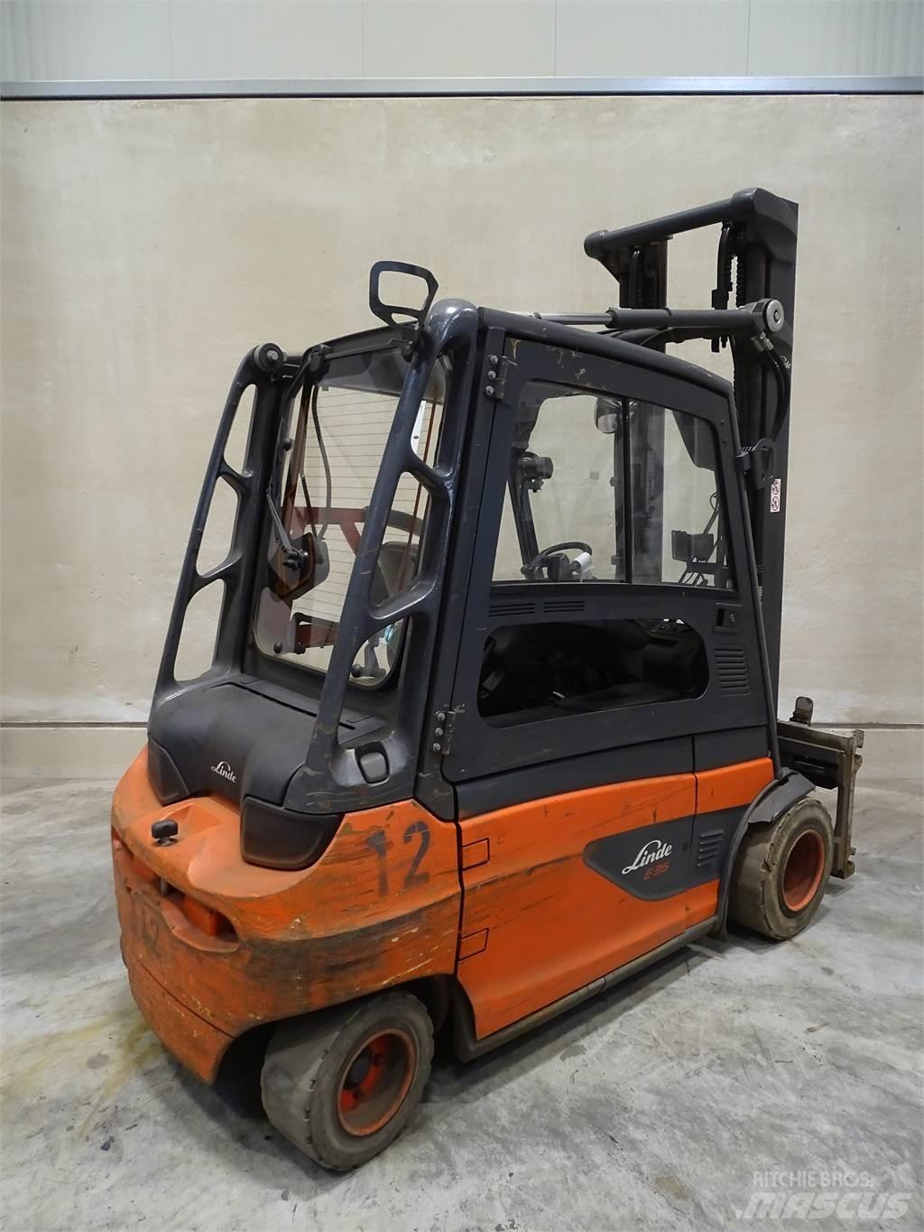 Linde E35L-01 Elektriniai šakiniai krautuvai