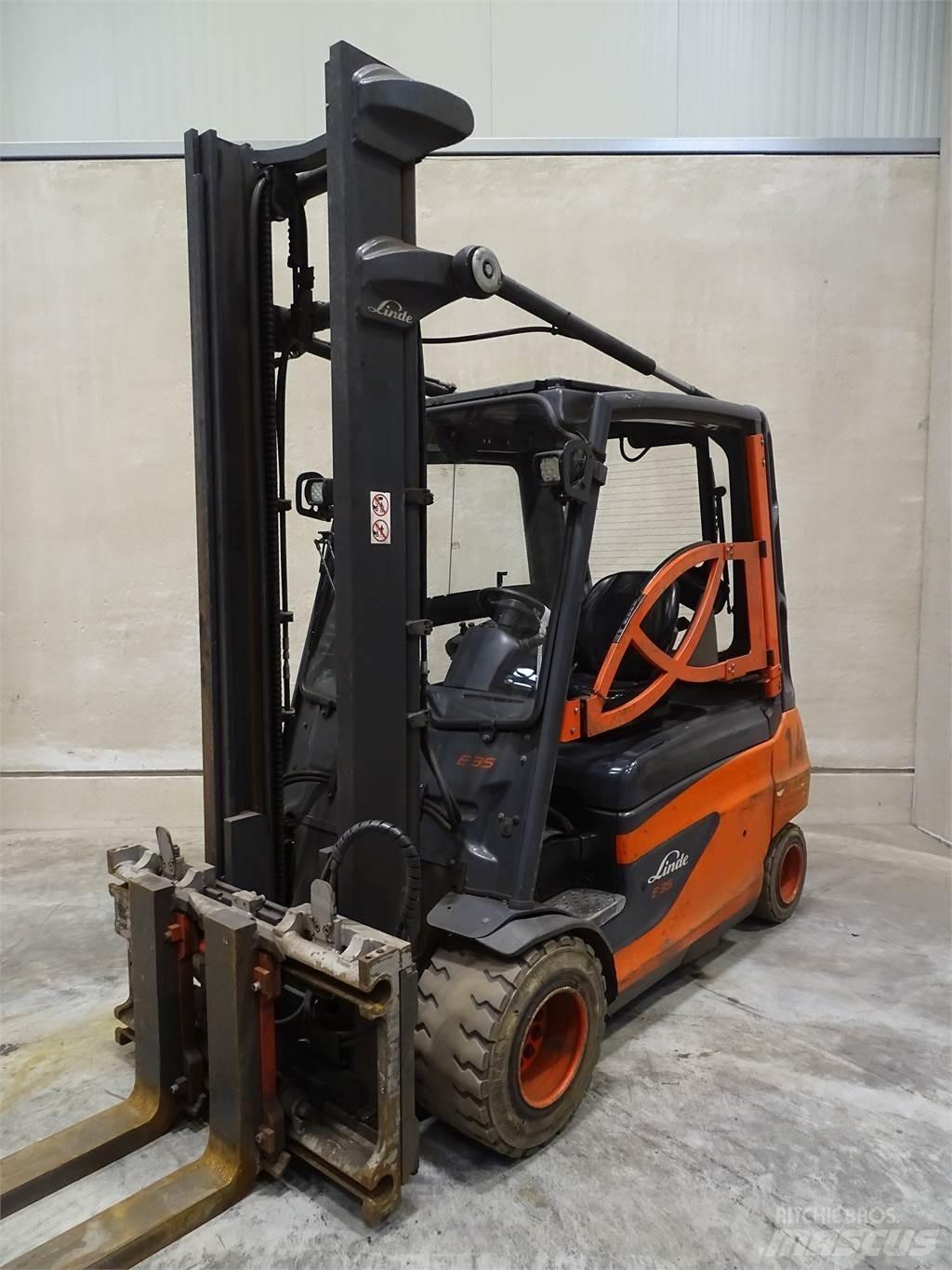 Linde E35L-01 Elektriniai šakiniai krautuvai