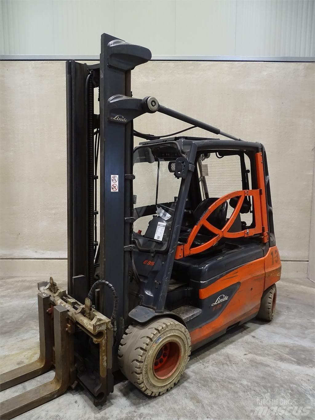 Linde E35L-01 Elektriniai šakiniai krautuvai