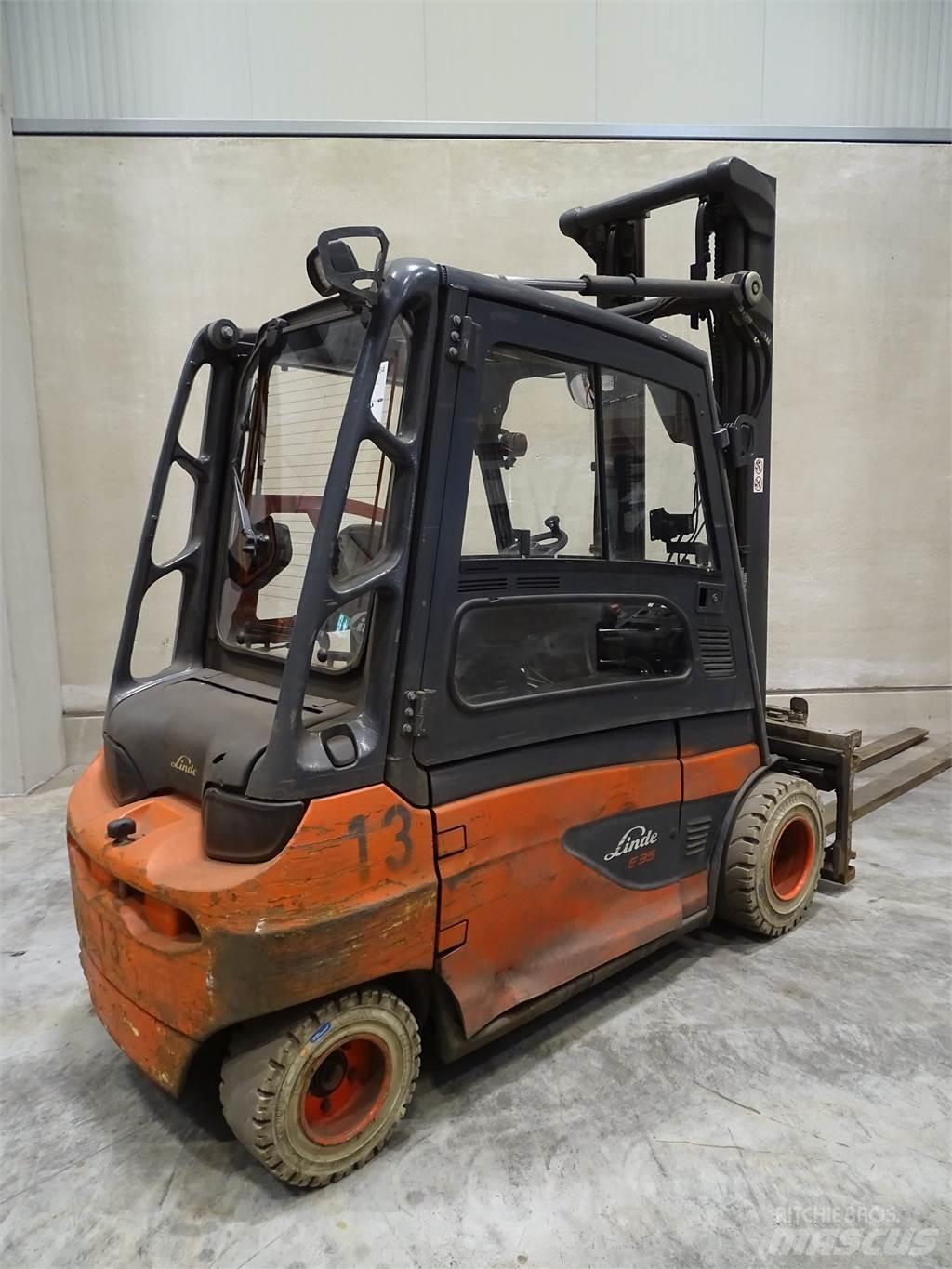 Linde E35L-01 Elektriniai šakiniai krautuvai