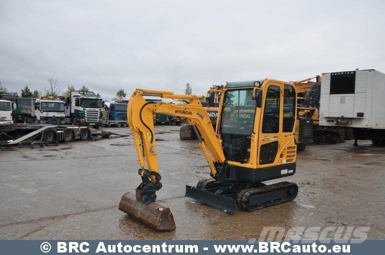 Hyundai R18-9AK Mini ekskavatoriai < 7 t