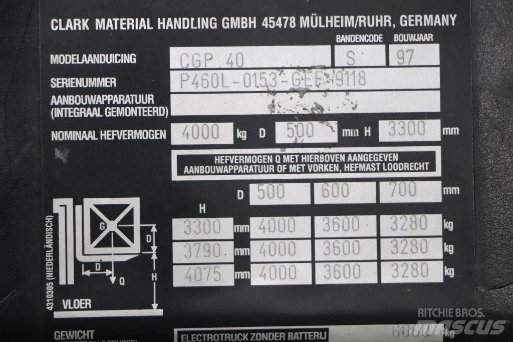 Clark CGP40 LPG (dujiniai) krautuvai