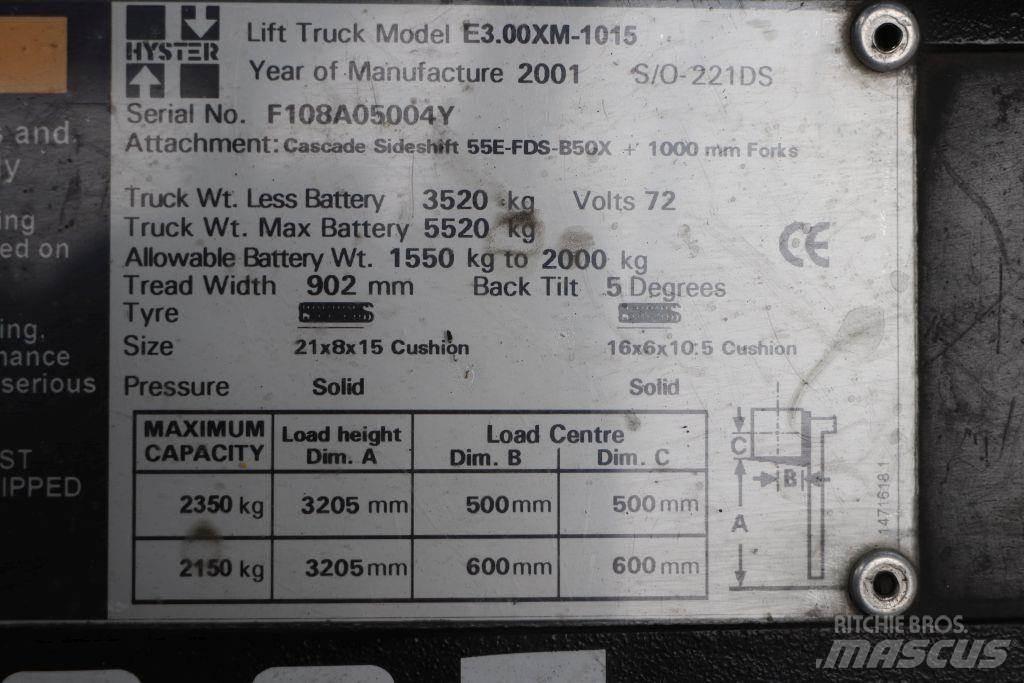Hyster E3.00XM Elektriniai šakiniai krautuvai