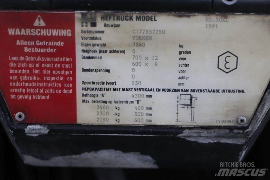 Hyster H2.50XL LPG (dujiniai) krautuvai