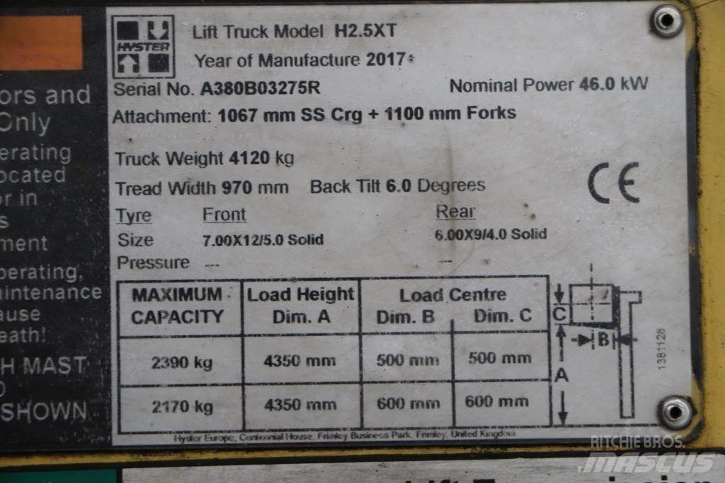 Hyster H2.5XT LPG (dujiniai) krautuvai