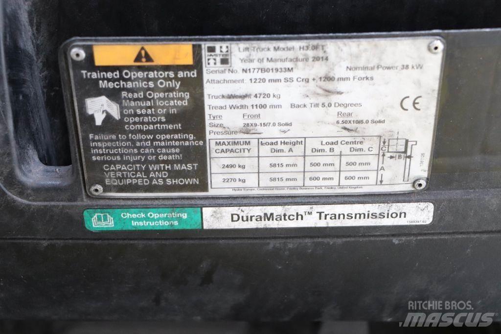 Hyster H3.0FT LPG (dujiniai) krautuvai