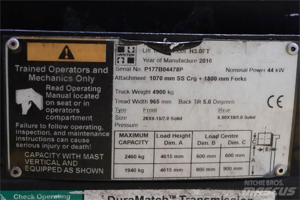 Hyster H3.0FT LPG (dujiniai) krautuvai