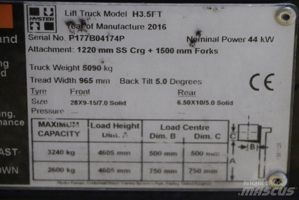 Hyster H3.5FT LPG (dujiniai) krautuvai