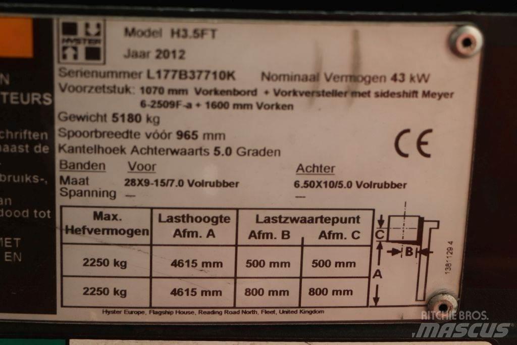 Hyster H3.5FT LPG (dujiniai) krautuvai