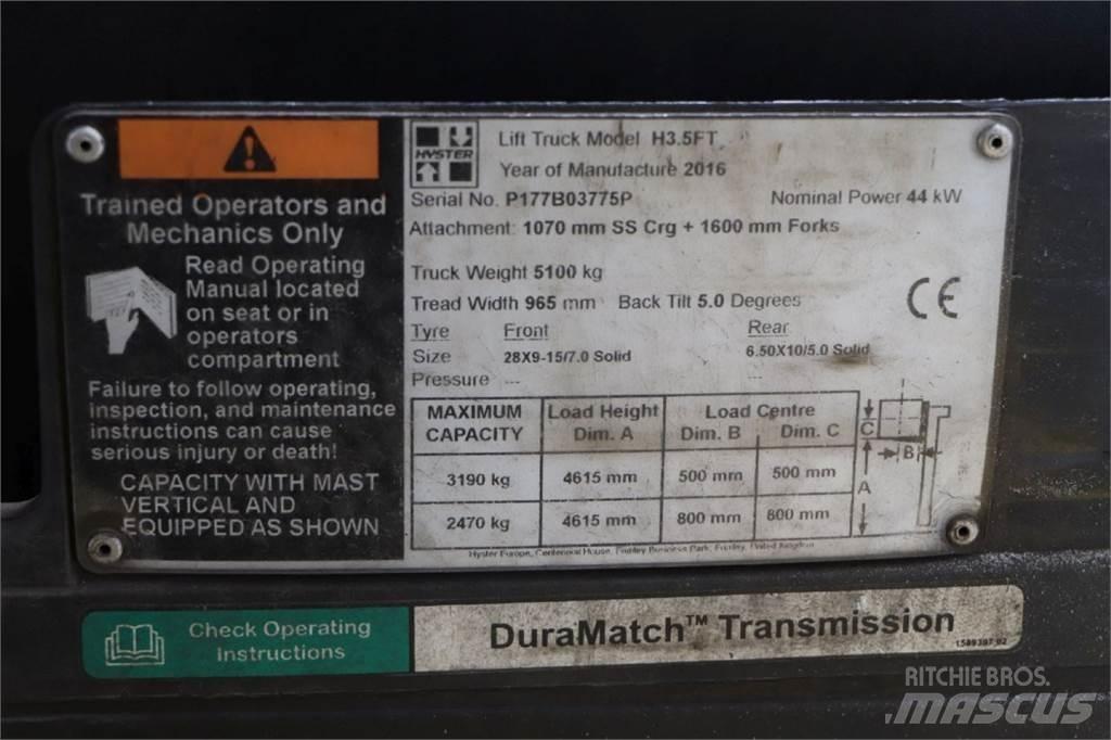 Hyster H3.5FT LPG (dujiniai) krautuvai
