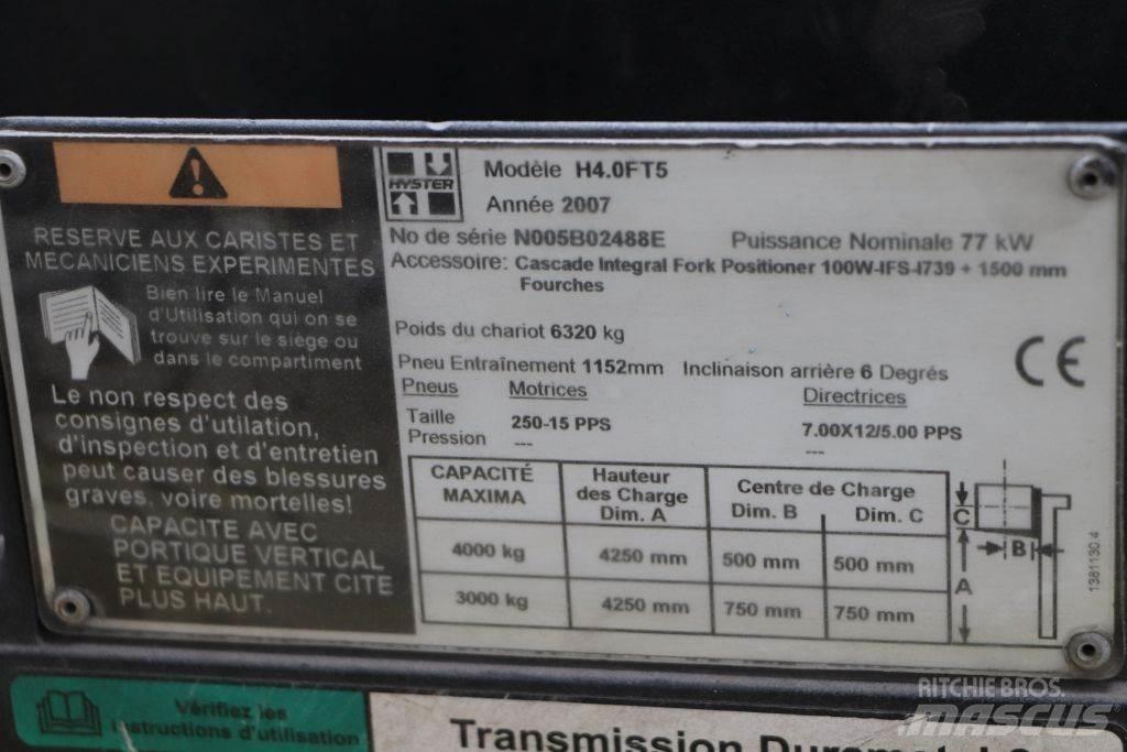 Hyster H4.0FT5 LPG (dujiniai) krautuvai