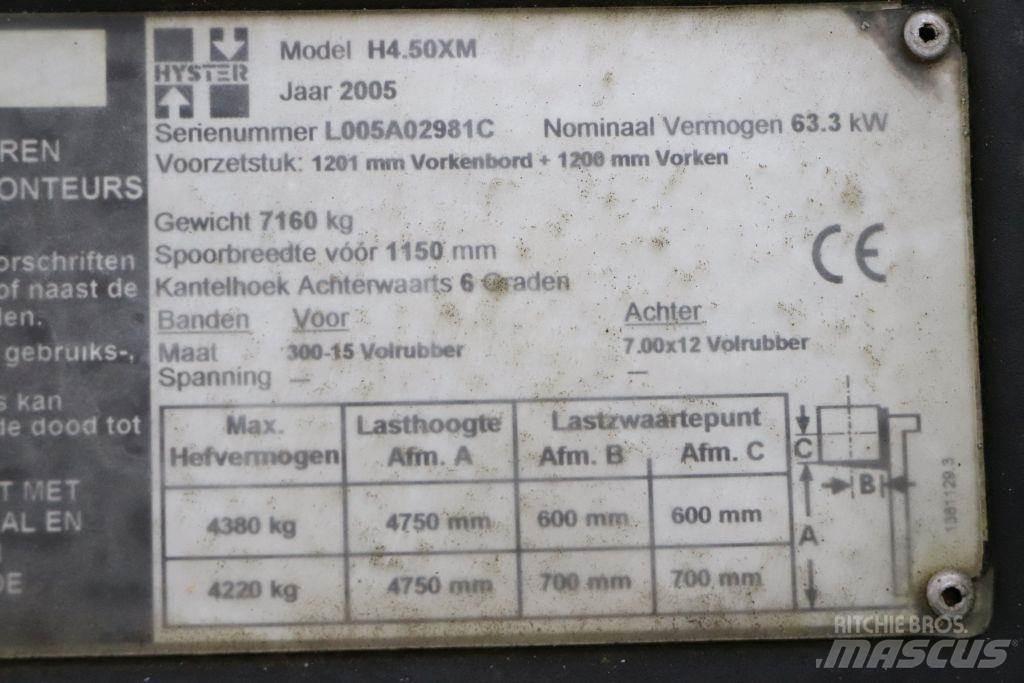 Hyster H4.5XM LPG (dujiniai) krautuvai