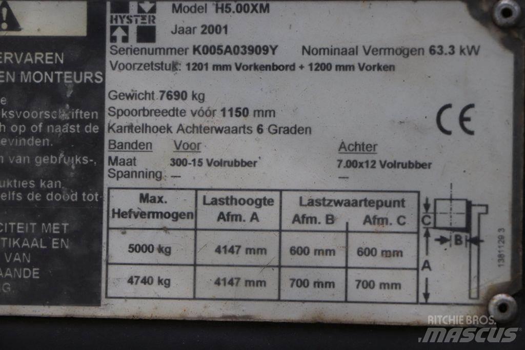 Hyster H5.00XM LPG (dujiniai) krautuvai