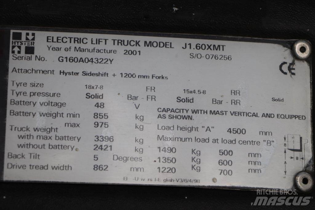 Hyster J1.60XMT Elektriniai šakiniai krautuvai