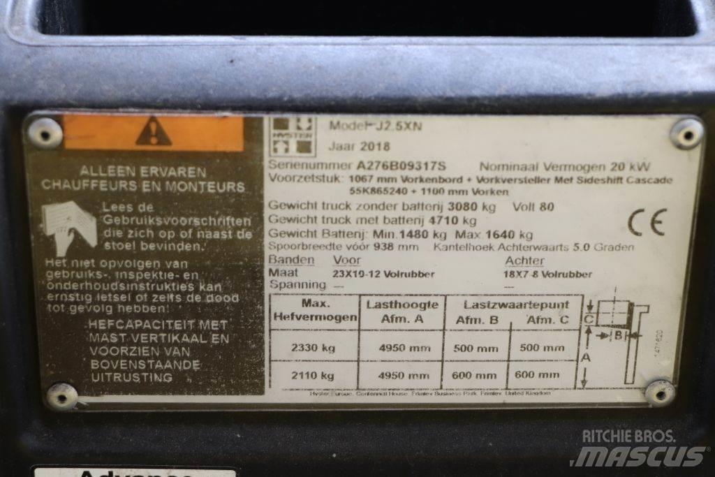Hyster J2.5XN Elektriniai šakiniai krautuvai
