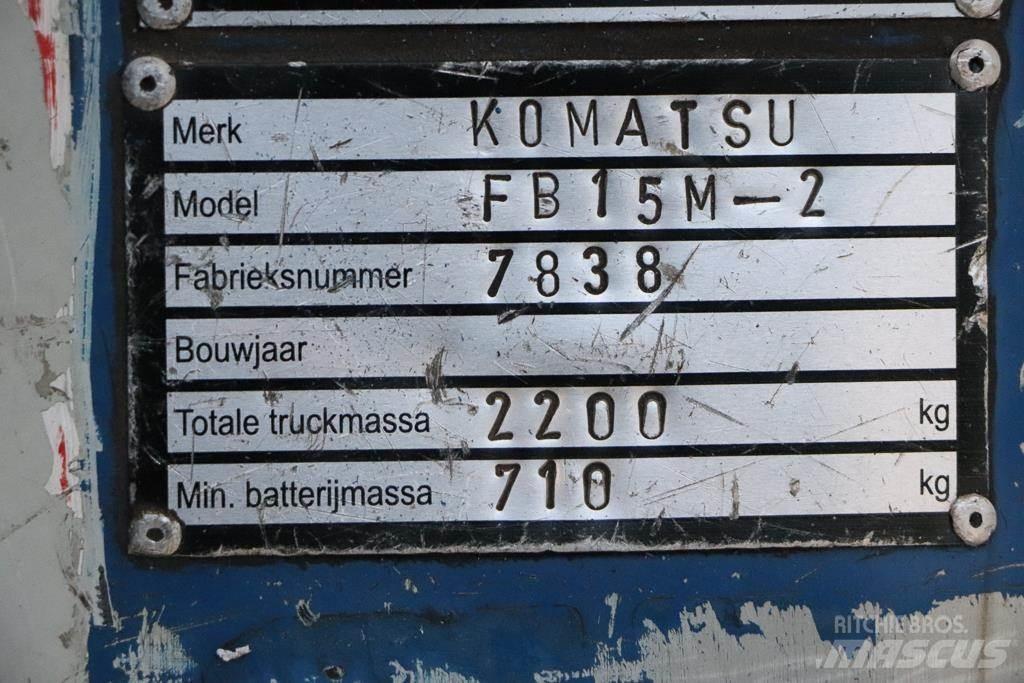 Komatsu FB15M-2 Elektriniai šakiniai krautuvai