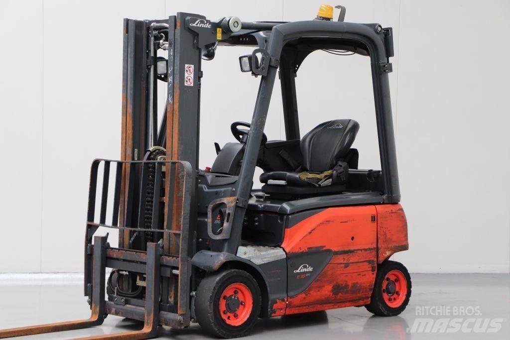 Linde E16P-02 Elektriniai šakiniai krautuvai