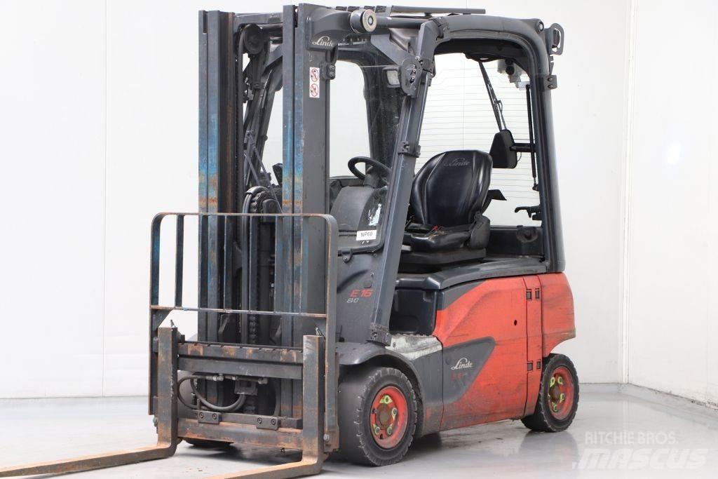 Linde E16P-02 Elektriniai šakiniai krautuvai