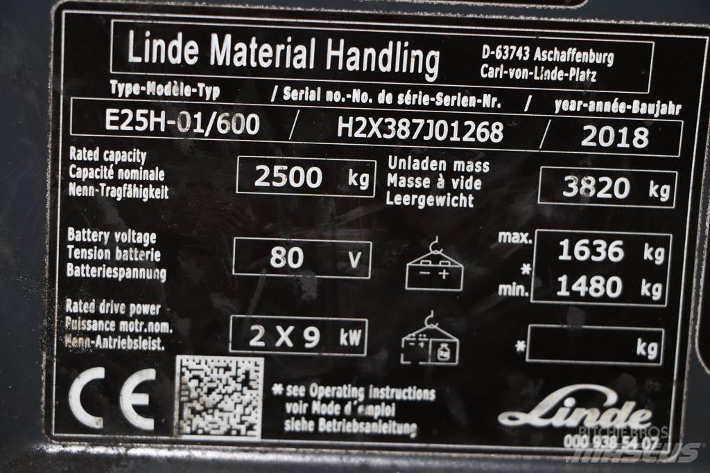 Linde E25H-01/600 Elektriniai šakiniai krautuvai
