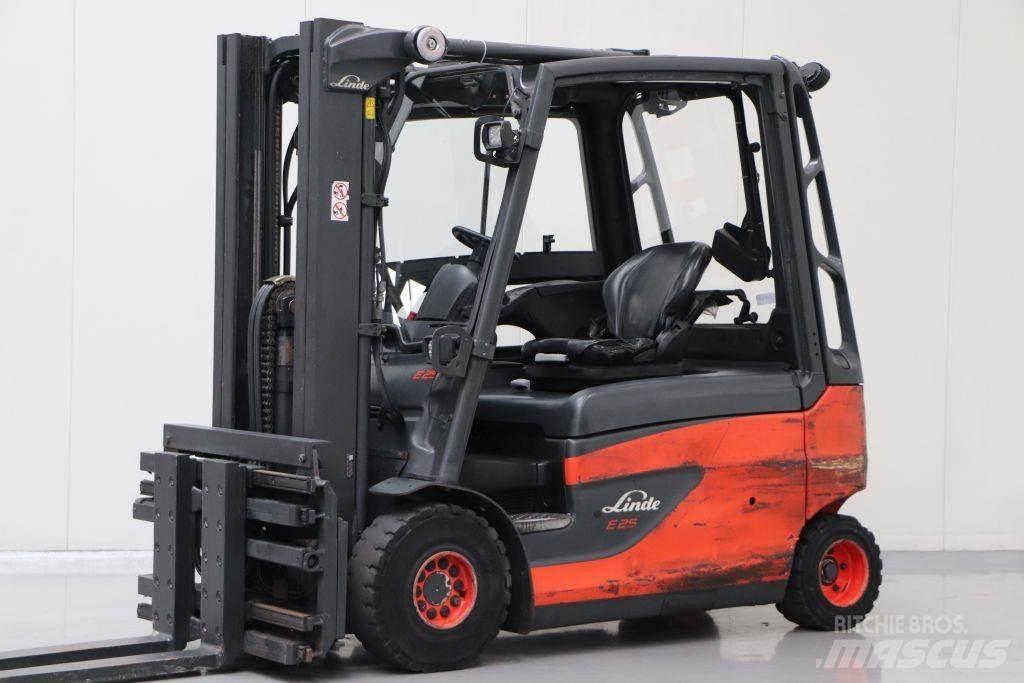 Linde E25L-01 Elektriniai šakiniai krautuvai