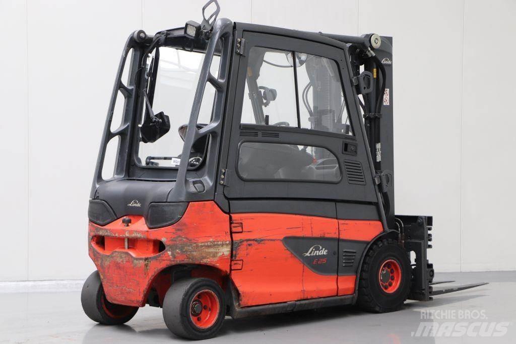 Linde E25L-01 Elektriniai šakiniai krautuvai