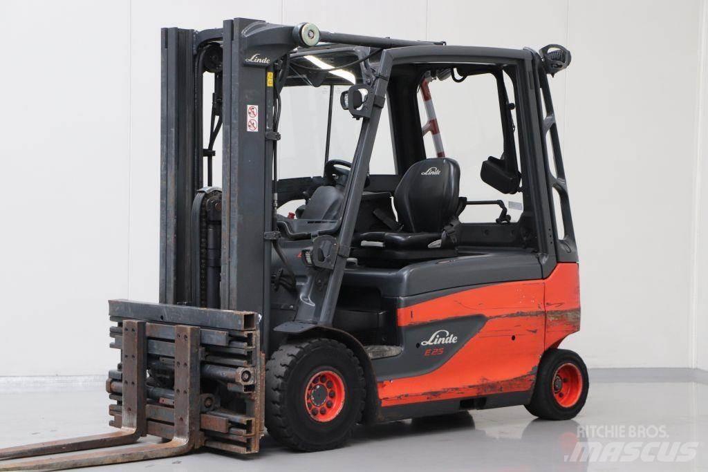 Linde E25L-01 Elektriniai šakiniai krautuvai