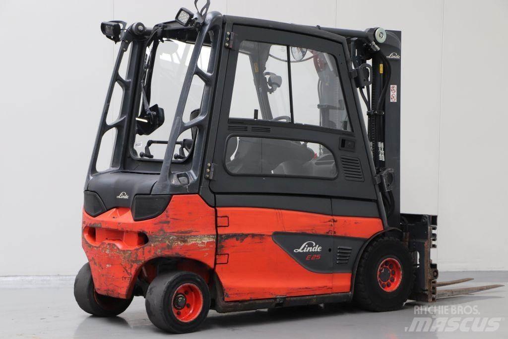 Linde E25L-01 Elektriniai šakiniai krautuvai