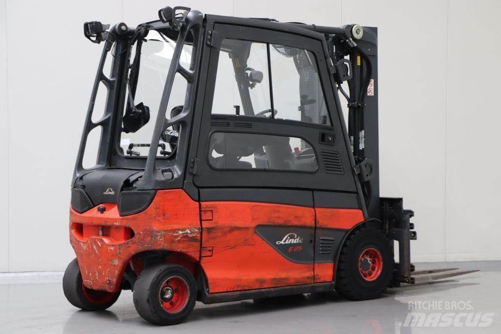 Linde E25L-01 Elektriniai šakiniai krautuvai