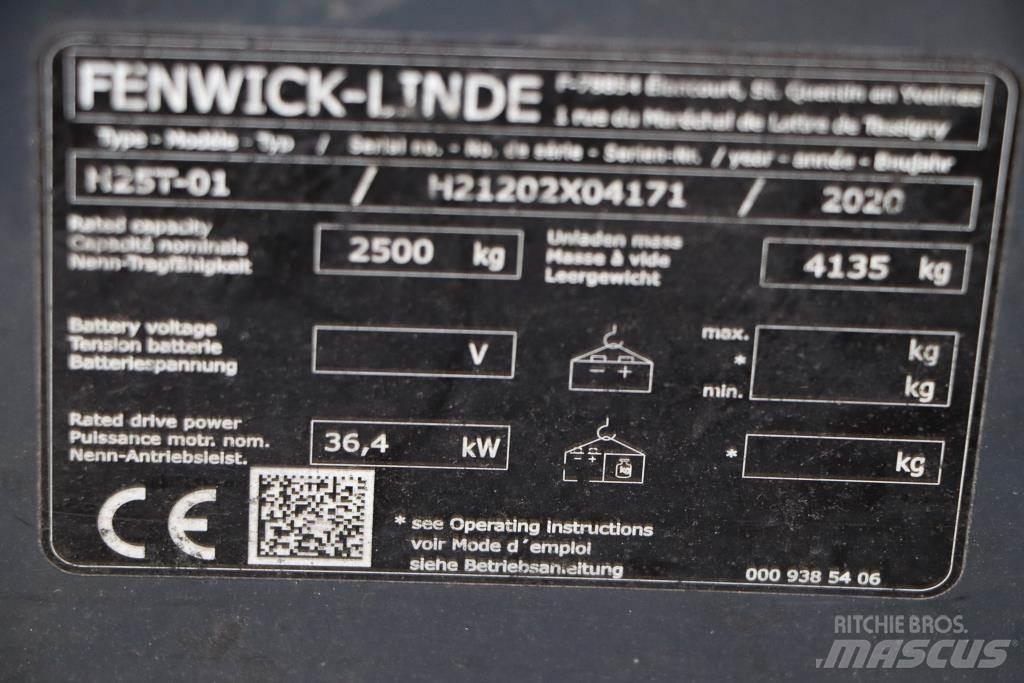 Linde H25T-01 LPG (dujiniai) krautuvai