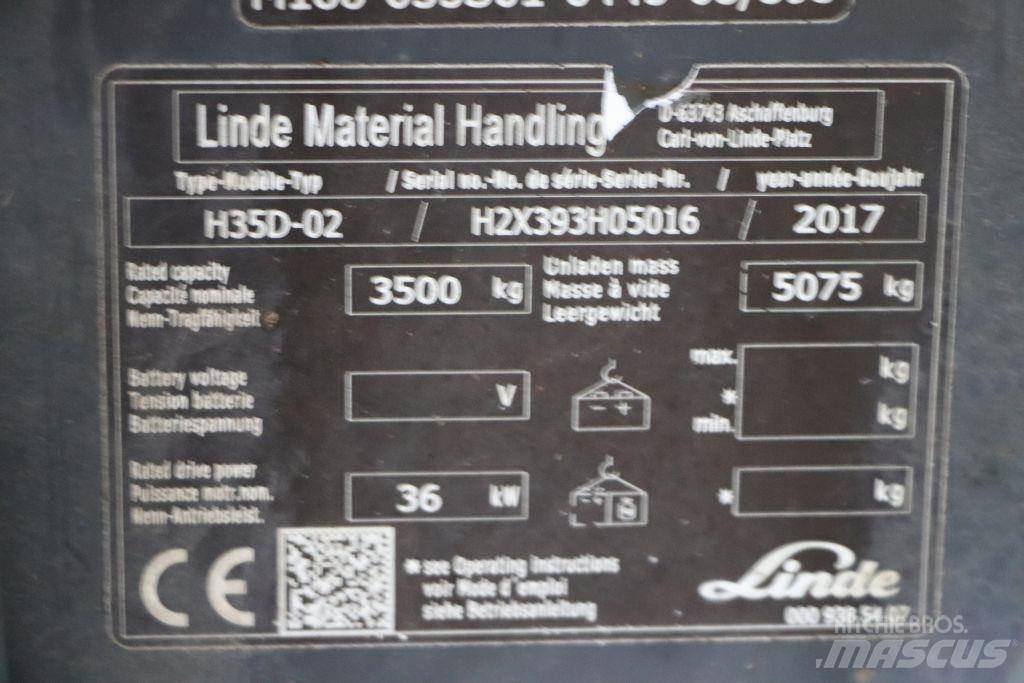 Linde H35D-02 Dyzeliniai krautuvai