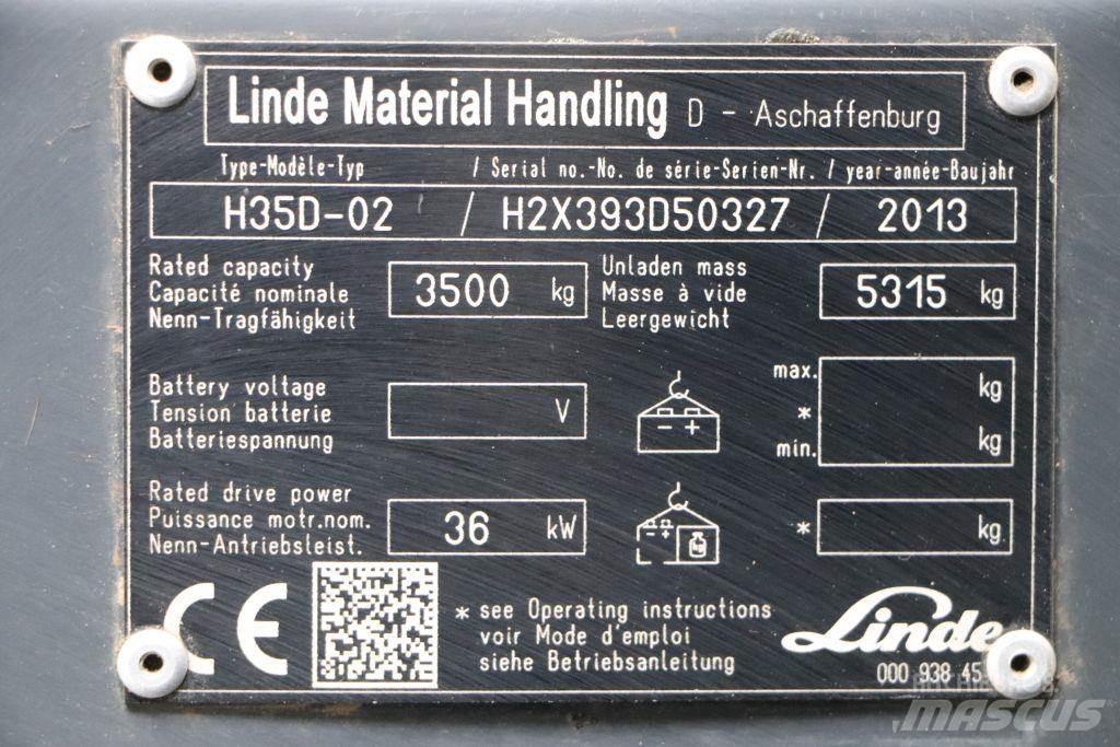 Linde H35D-02 Dyzeliniai krautuvai