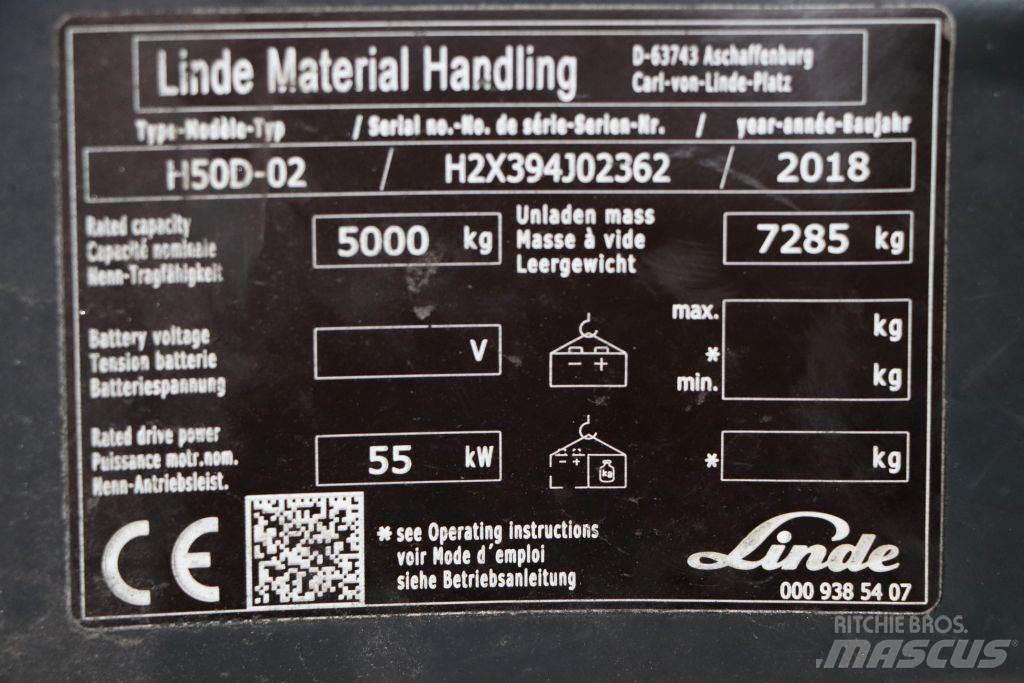 Linde H50D-02 Dyzeliniai krautuvai