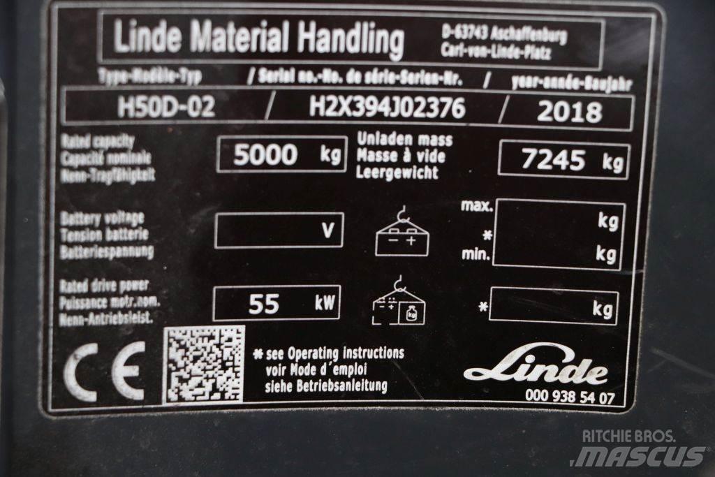 Linde H50D-02 Dyzeliniai krautuvai