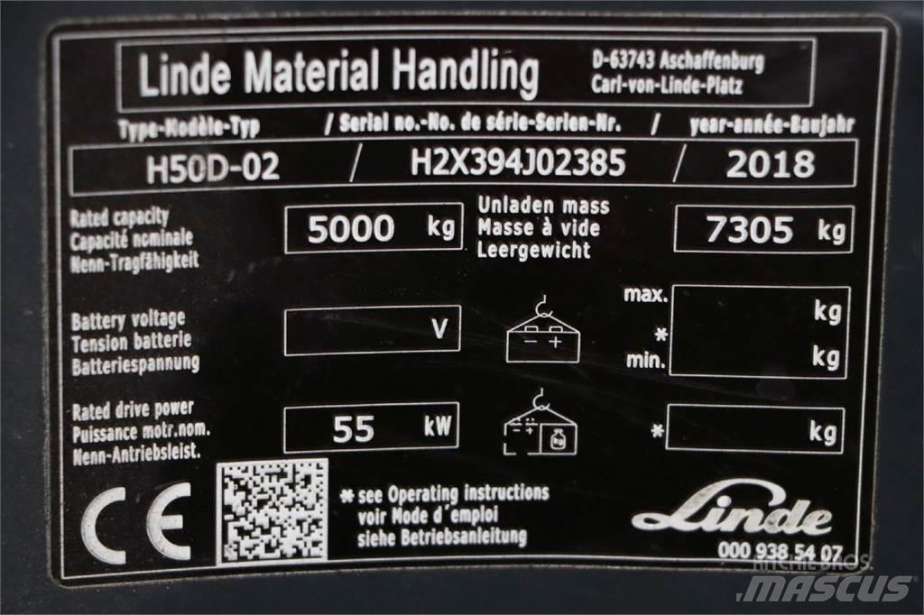 Linde H50D-02 Dyzeliniai krautuvai