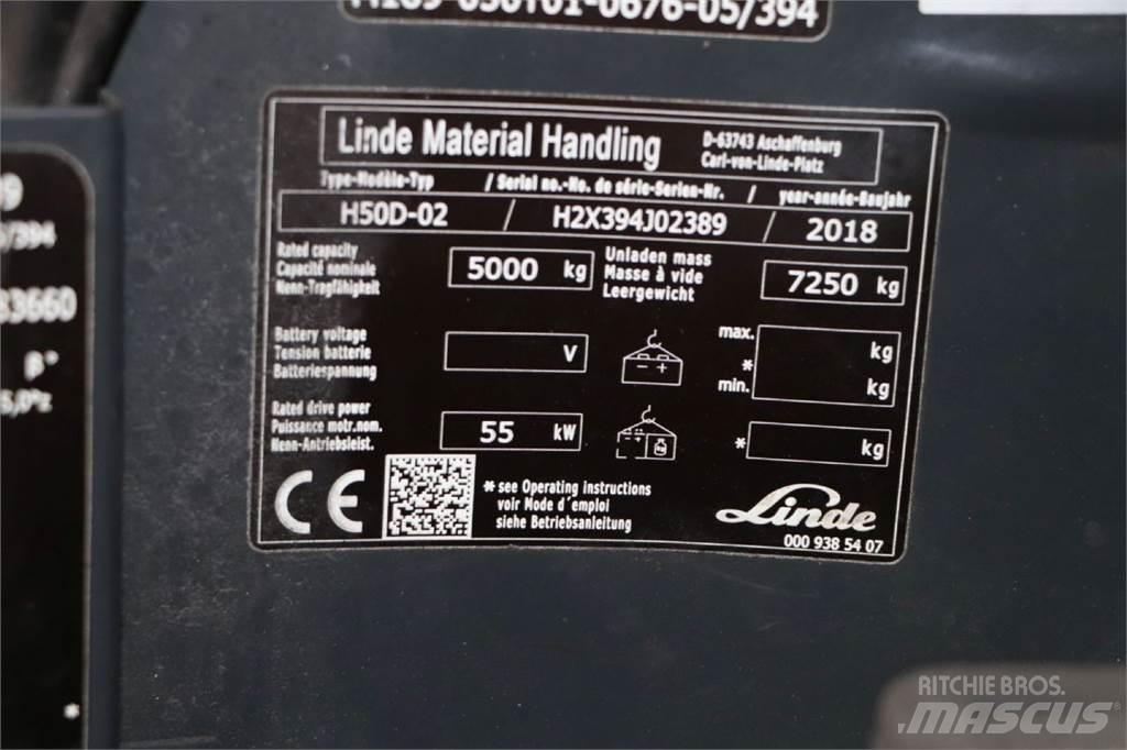 Linde H50D-02 Dyzeliniai krautuvai