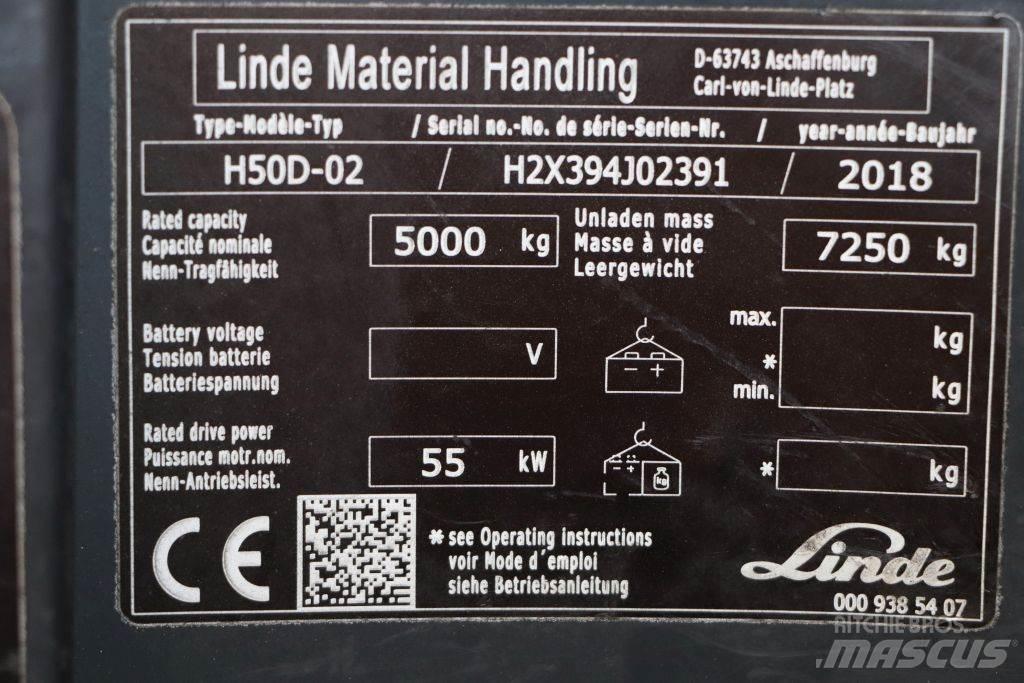Linde H50D-02 Dyzeliniai krautuvai