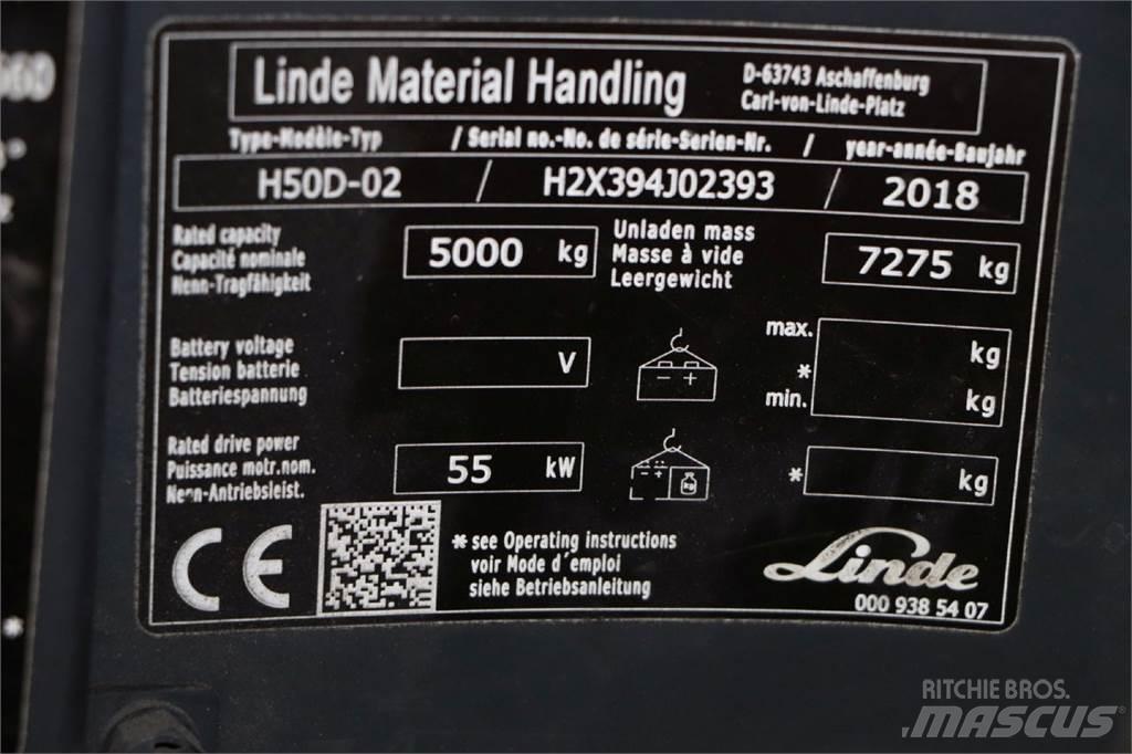 Linde H50D-02 Dyzeliniai krautuvai