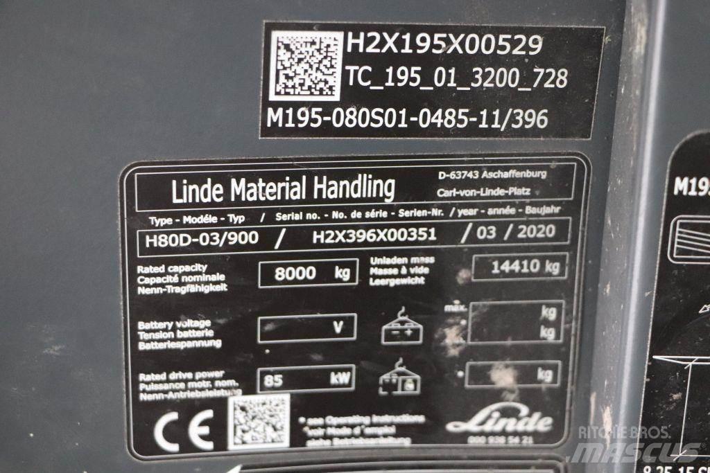 Linde H80D-03/900 Dyzeliniai krautuvai