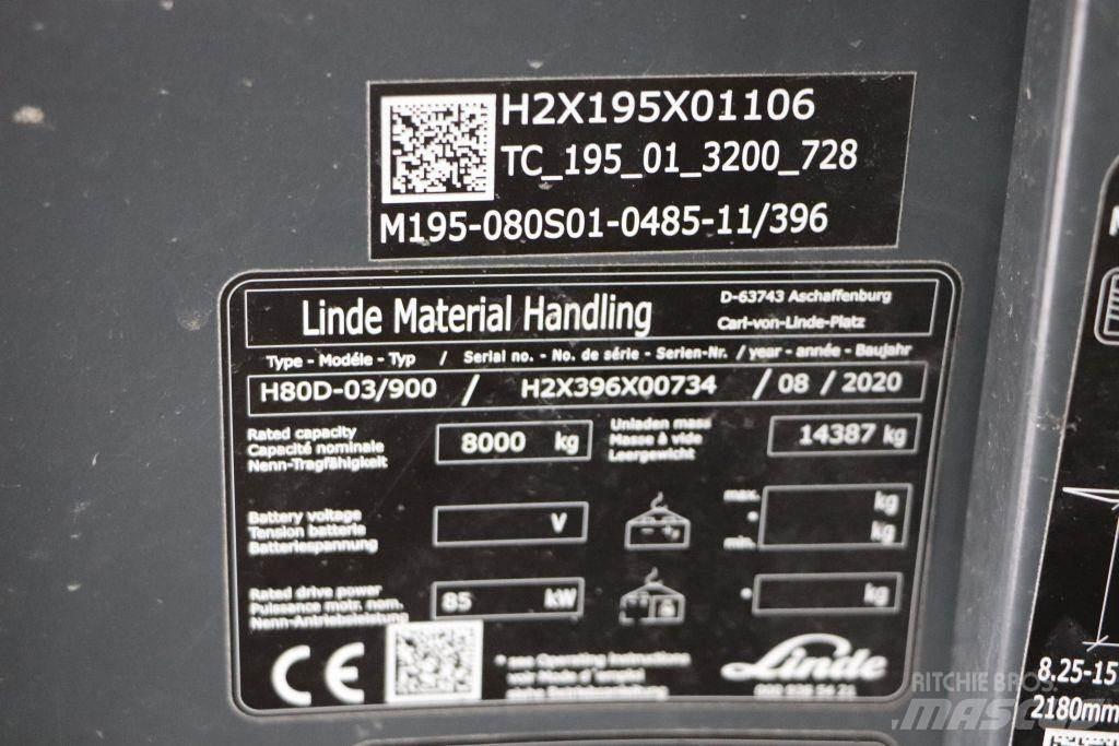 Linde H80D-03/900 Dyzeliniai krautuvai
