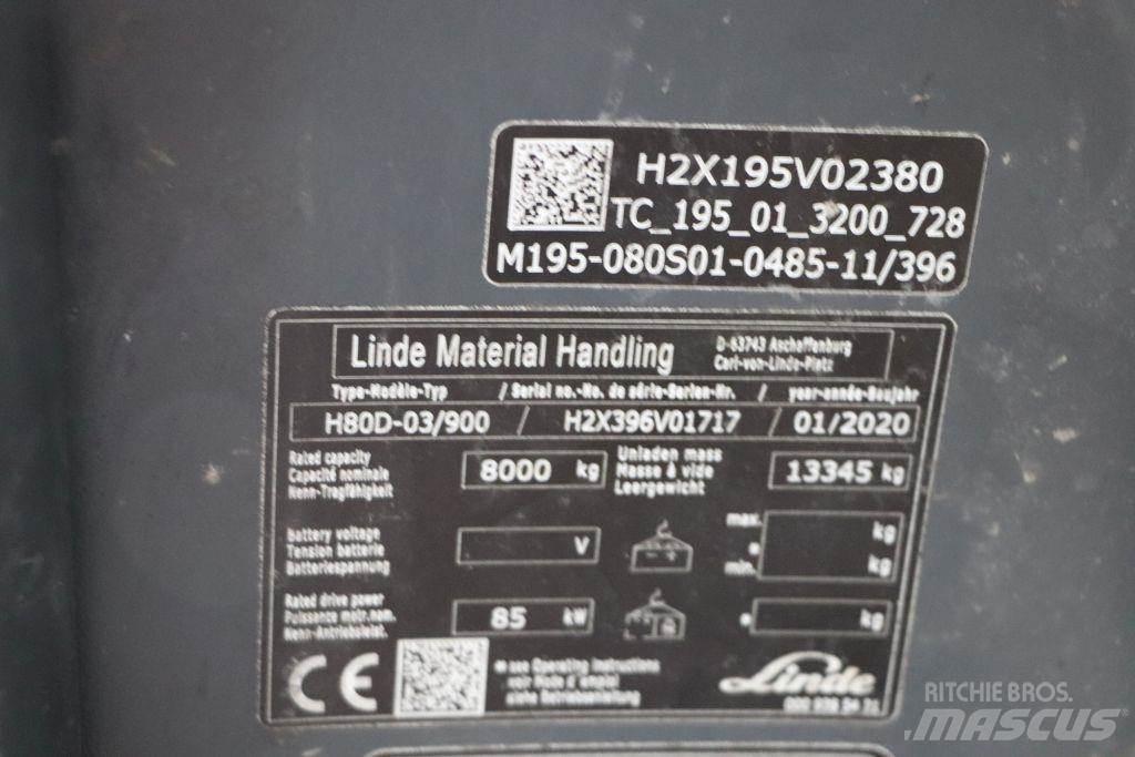 Linde H80D-03/900 Dyzeliniai krautuvai