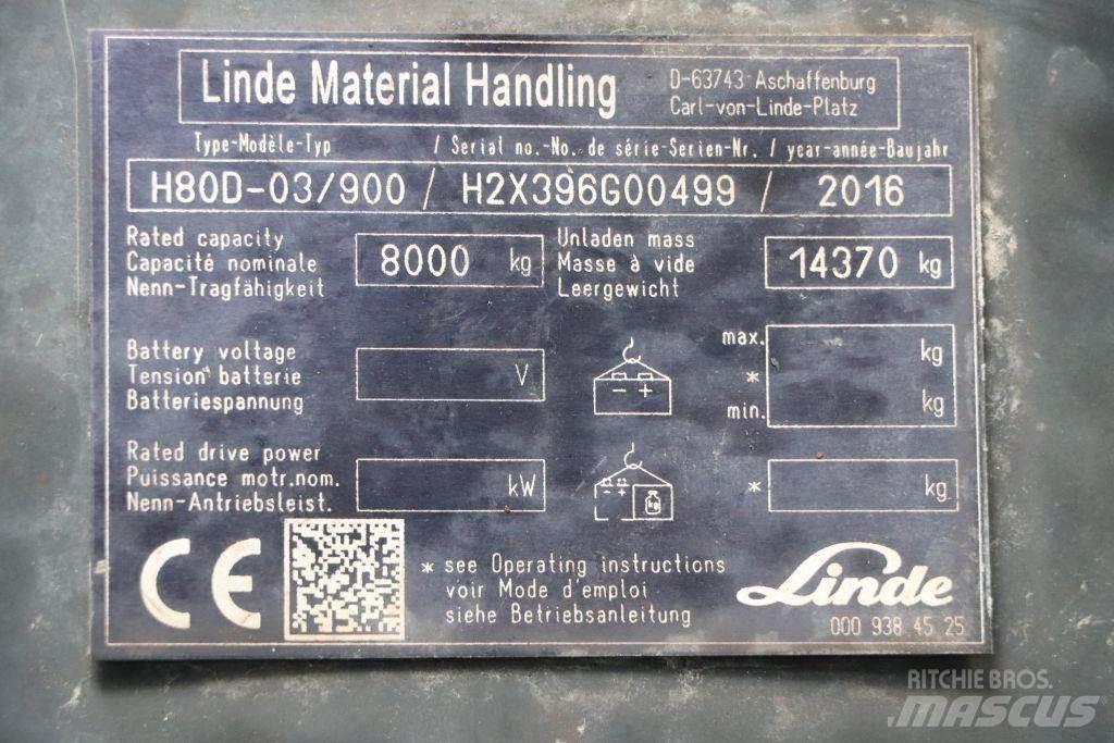 Linde H80D-03/900 Dyzeliniai krautuvai