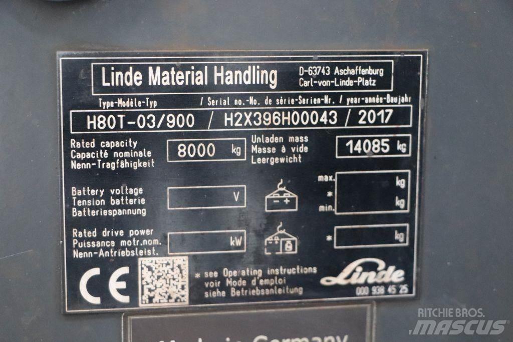 Linde H80T-03/900 LPG (dujiniai) krautuvai