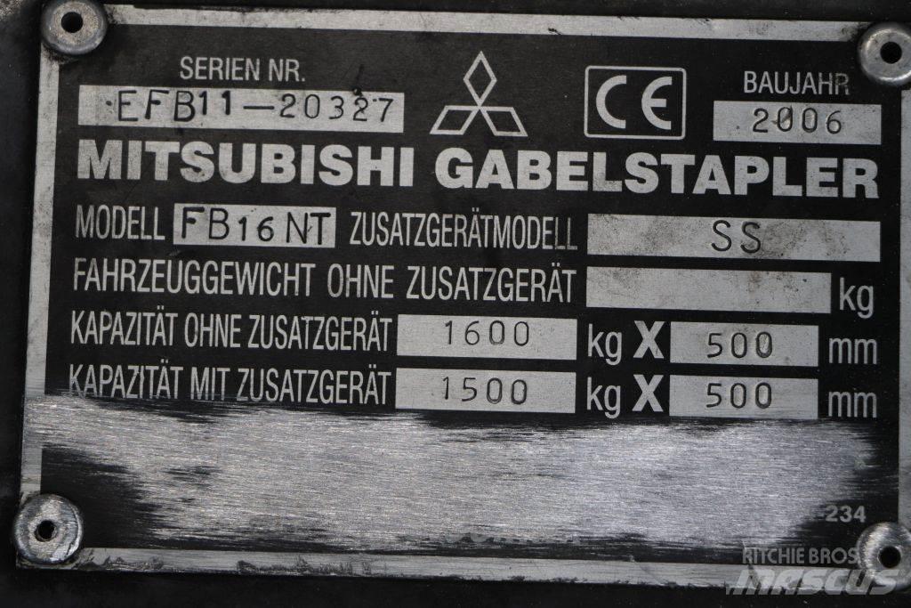 Mitsubishi FB16NT Elektriniai šakiniai krautuvai