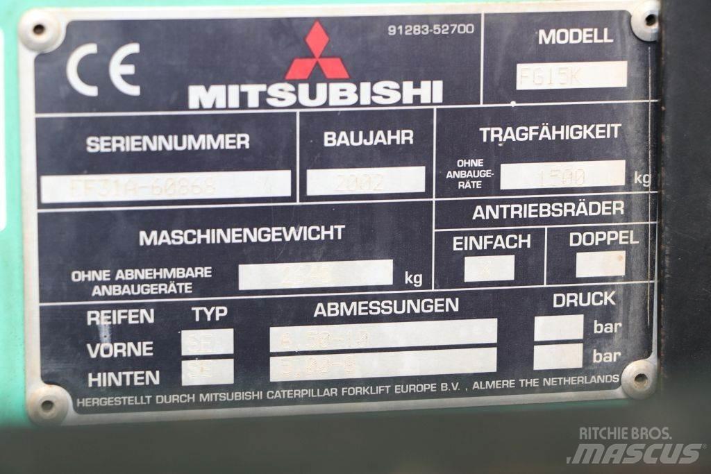 Mitsubishi FG15K LPG (dujiniai) krautuvai