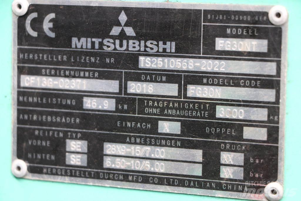 Mitsubishi FG30NT LPG (dujiniai) krautuvai