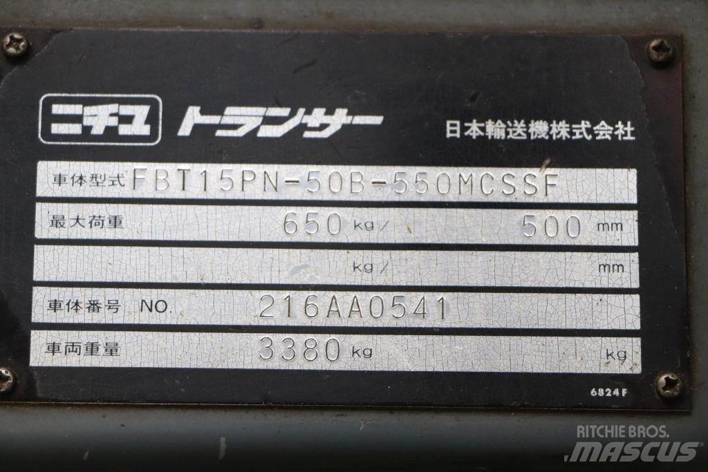 Nichiyu FBT15PN Elektriniai šakiniai krautuvai