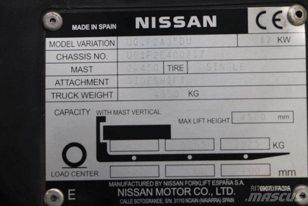 Nissan UG1F2A35DU LPG (dujiniai) krautuvai