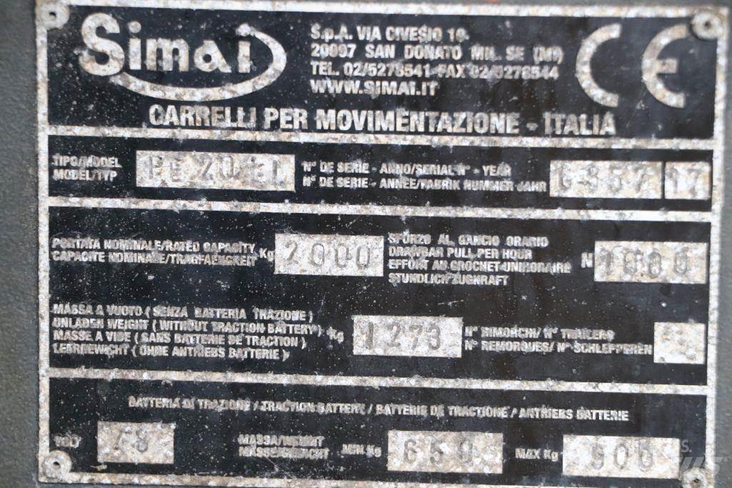 Simai PE20LL Buksyravimo vilkikai