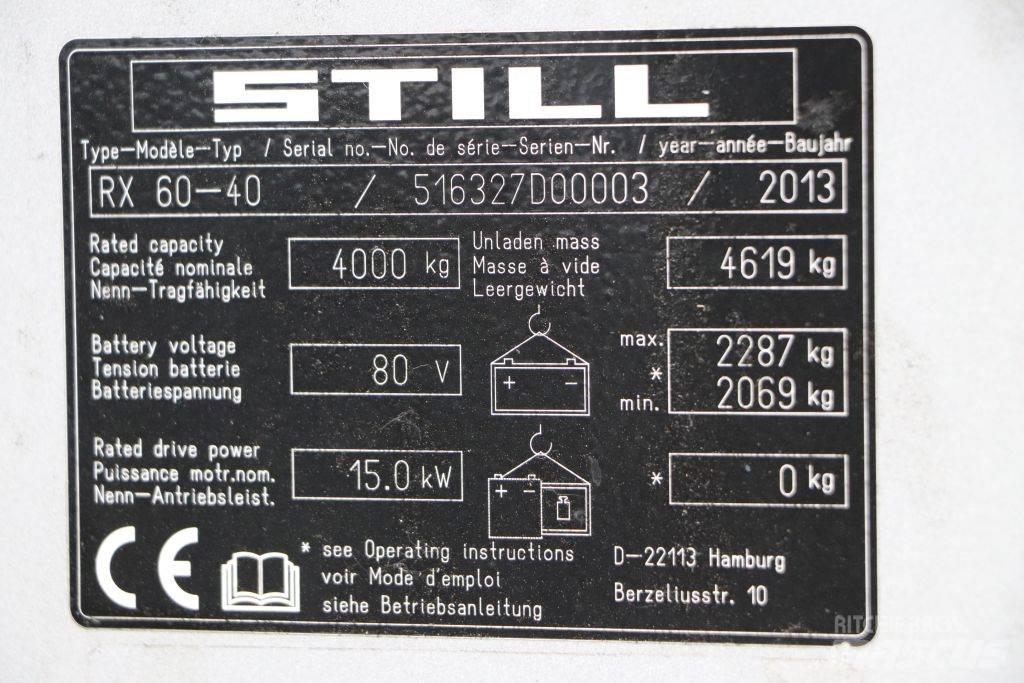 Still RX60-40 Elektriniai šakiniai krautuvai