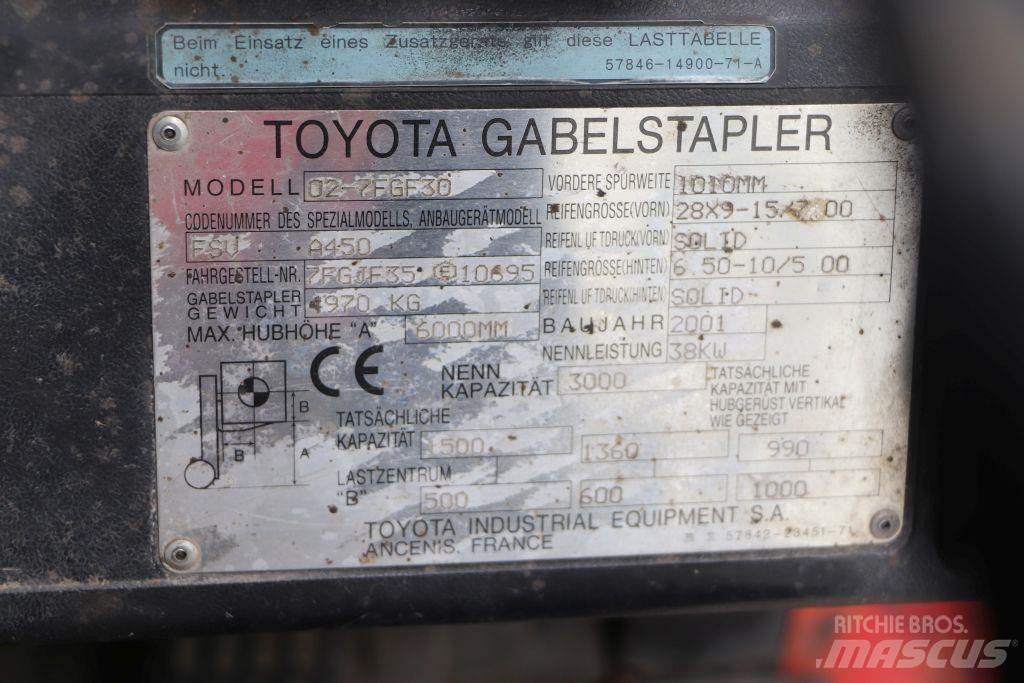 Toyota 02-7FGF30 LPG (dujiniai) krautuvai